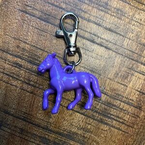 Purple Horse Keychain